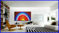 Original Oil Painting Abstract New Art Modern Canvas wall Gold Light Deco Gift