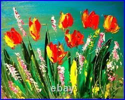 Original Oil Painting Stretched Canvas Impressionist Art