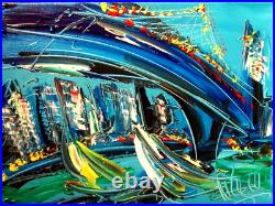 Original Oil Painting Stretched Canvas Impressionist Art TRU56