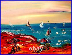 Original Oil Painting Stretched Canvas Signed with 3g