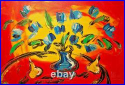Original Oil Painting Stretched Canvas Signed with Certificate