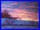 Original-Oil-Painting-Sunrise-Winter-Snow-Sunset-20x16-Landscape-Art-Canvas-01-uef