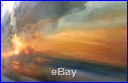 Original Oil Painting, Swift, LARGE 100cm x 50cm, Canvas, Sunset, Landscape