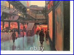 Original Oil Painting of Downtown Chicago byPaul Jenkins