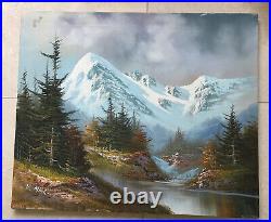 Original Oil Painting on Canvas Landscape artist signed 24 x 20