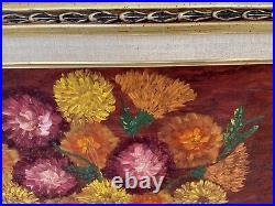 Original Oil Painting on Canvas Signed Maxine Olin Maxo Floral Bouquet