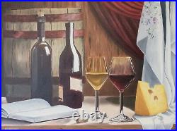 Original Oil Painting on canvas. Handmade. 80 x 60 cm. Still life