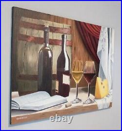 Original Oil Painting on canvas. Handmade. 80 x 60 cm. Still life