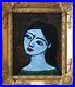 Original-Oil-Pastel-painting-Spanish-Lady-Girl-Face-Dark-Hair-Portrait-framed-01-rgvo