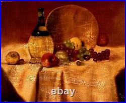 Original-One of a Kind- Oil on Canvas Painting-Still Life- Signed-COA-Listed