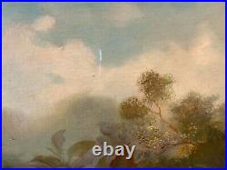 Original Signed Vintage Oil Painting On Canvas Signed By L. Redman