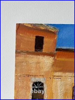 Original oil painting City Monfalcone 12 in x 12 in