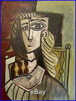 PICASSO -Original OIL PAINTING on CANVAS signed, Provenance, GALLERY QUALITY
