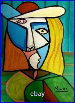 Pablo Picasso Artist Oil Painting Signed