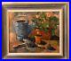 Painting-Pot-of-Flowers-and-Garden-Instruments-Oil-on-Canvas-by-Barbara-Austin-01-nyo