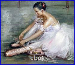 Perfect oil painting handpainted on canvas The Ballerina Dancer 36x24