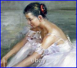 Perfect oil painting handpainted on canvas The Ballerina Dancer 36x24