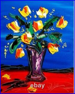 Personalized TULIPS Oil Painting canvas IMPRESSIONIST ART BY MARK KAZAV