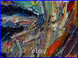 Portrait Oil? Painting? Outsider? Impressionist? Art? Signed Abstract Original Male A