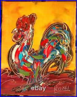 ROOSTER Art Painting Original Oil On Canvas Gallery Artist