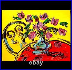 ROSES by Mark Kazav Abstract Modern CANVAS Original Oil Painting EWFWFEE