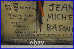 Rare Jean Michel Basquiat Original Vintage Painting King = SAMO