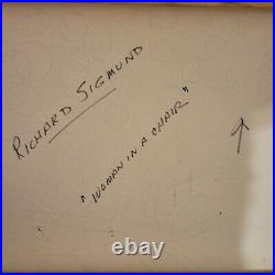Rare Richard Sigmund Original Abstract Oil Painting on Canvas