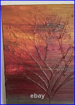 Red Oil Pairing On Canvas