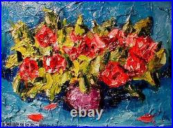 Roses Canadian Contemporary Fine Art Original On Canvas Esdfb