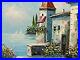 Rossini-Vintage-Canvas-Oil-Original-Italian-Seascape-Harbor-Village-Painting-01-jzo