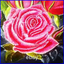 SALE ITEM ORIGINAL Oil Painting Roses Art 24 x 16 inches Canvas Impressionism