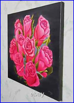 SALE ITEM ORIGINAL Oil Painting Roses Artwork 20 x 24 inches Canvas