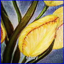 SALE ITEM, ORIGINAL Oil Painting Tulips Art, 20 x 24 inches, Canvas