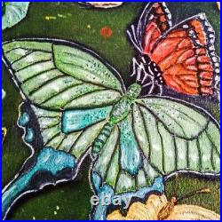 SALE ITEM Original Oil Painting Butterflies Art 24 x 20 inches Canvas