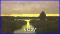 Salt Marsh Gold Moody Tonalist Impressionism Art Oil Painting Landscape Realism