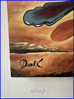 Salvador Dalí Oil On Canvas Signed And Sealed Measures 40cm X 60cm