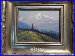 Scott McDaniels painting Peak Of Summer, at Mt. McKinley 2-2-1998