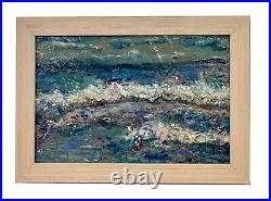 Sea Me, 18x13, Original Abstract Oil Painting, Art, Artist, Home Decor, Frame