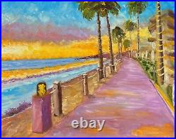 Seascape Sunset. Oil Painting on stretched canvas orig. Paintings on canvas art