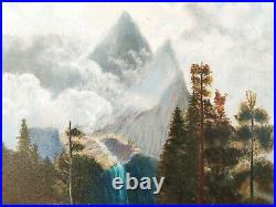 Sierra Nevada Landscape Albert Bierstadt Repro Original Oil Painting Canvas