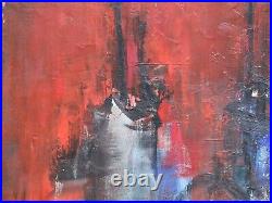 Signed Abstract Still Life Oil on Canvas Painting