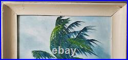 Signed Florida Highwaymen Oil Painting Rodney Demps(1953-2020) Rio Mar