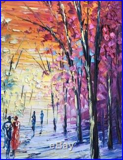 Slava Ilyayev A Walk To Remember Original Oil on Canvas Painting Framed 32x36