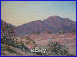 Small Gem Moore Old Desert Painting American Landscape Blooming Vintage 1960