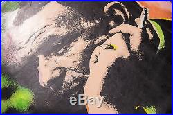 Steve Kaufman Frank Sinatra Blue Eye Warhol Famous Assistant Oil Painting Canvas