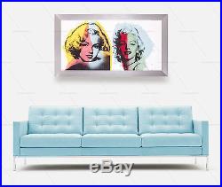 Steve Kaufman Marilyn Monroe Double Original Oil Painting 1/1 Canvas Signed