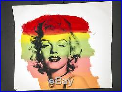 Steve Kaufman Marilyn Monroe Warhol Famous Assistant Oil Painting Canvas 25 x 28