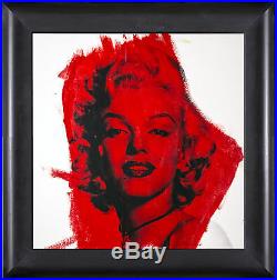 Steve Kaufman Marilyn Monroe Warhol Famous Assistant Oil Painting Canvas 26 x 27