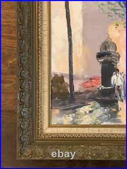 T. Trencev 1996 Paris Champs-Élysées, Arc de Triomphe Oil on Canvas Painting R69