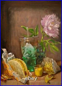 Taco Bell -Artist Touch Canvas Print 18x24 VERRIER Still life oil painting